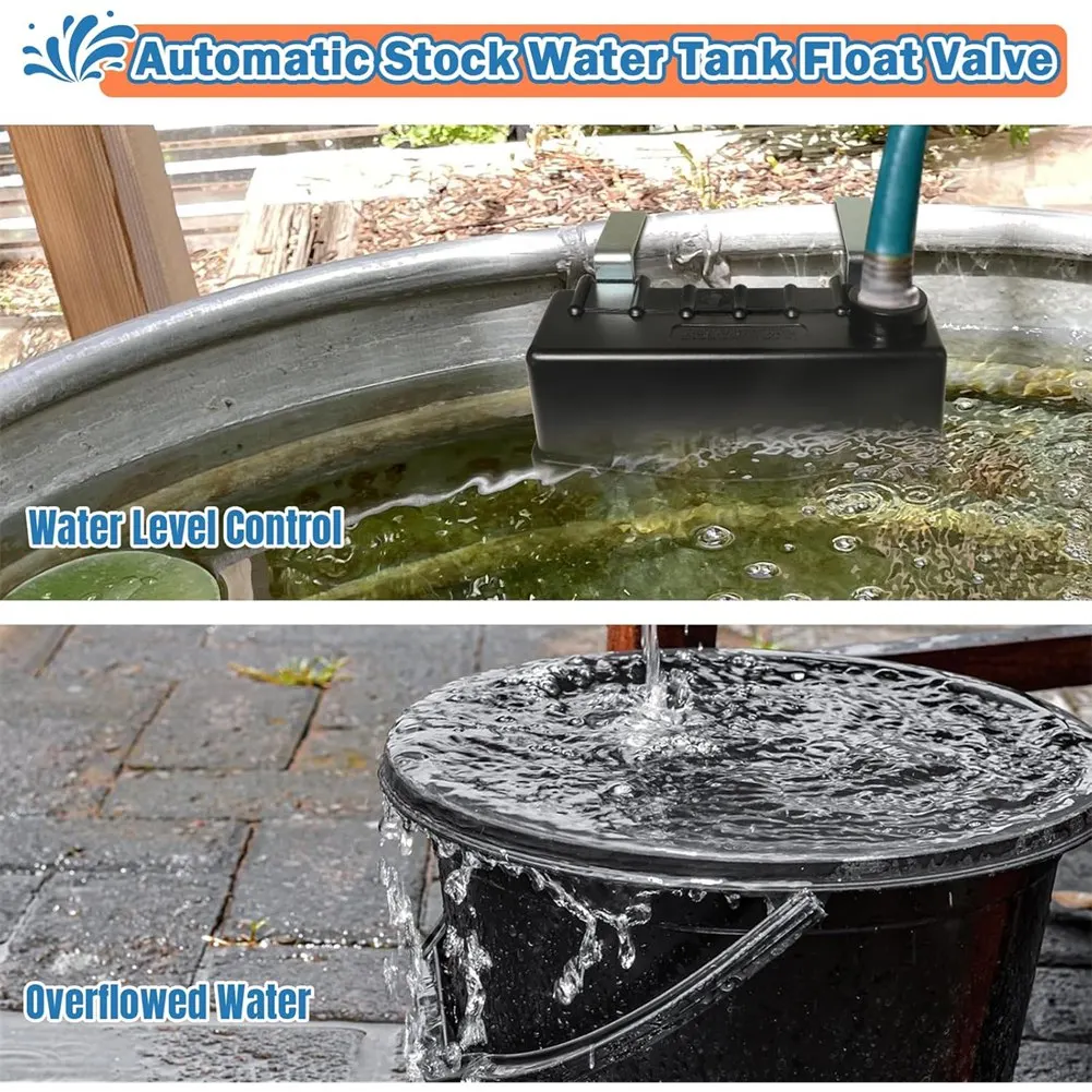 Abvs Float Valve For Water Trough-For Livestock, Cattle, Horse-Autofill Design-Fits Standard 3/4" Hose-image