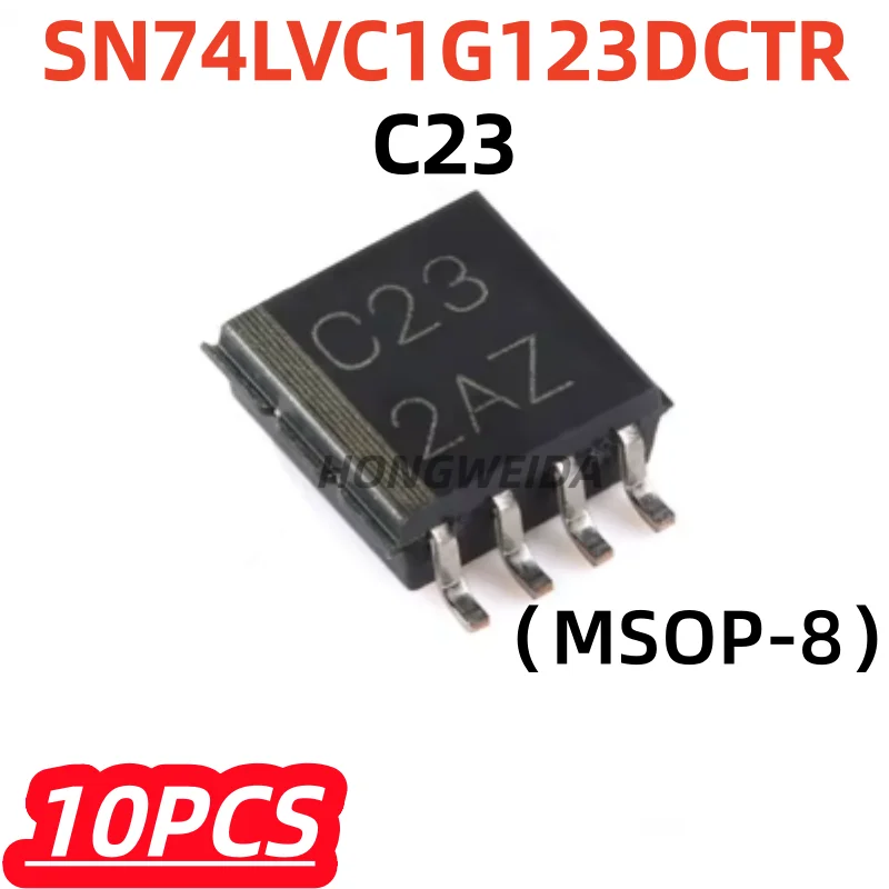 10Pcs/lot 100% New SN74LVC1G123DCTR SMD Msop-8 Original Monostable Multivibrator Chip