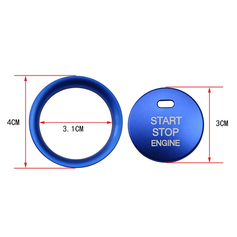 Car Interior Ignition Key Ring Cover Sticker For Mazda CX5 CX3 Axela Atenza Engine Start Stop Switch Button Trim Accessories image 3
