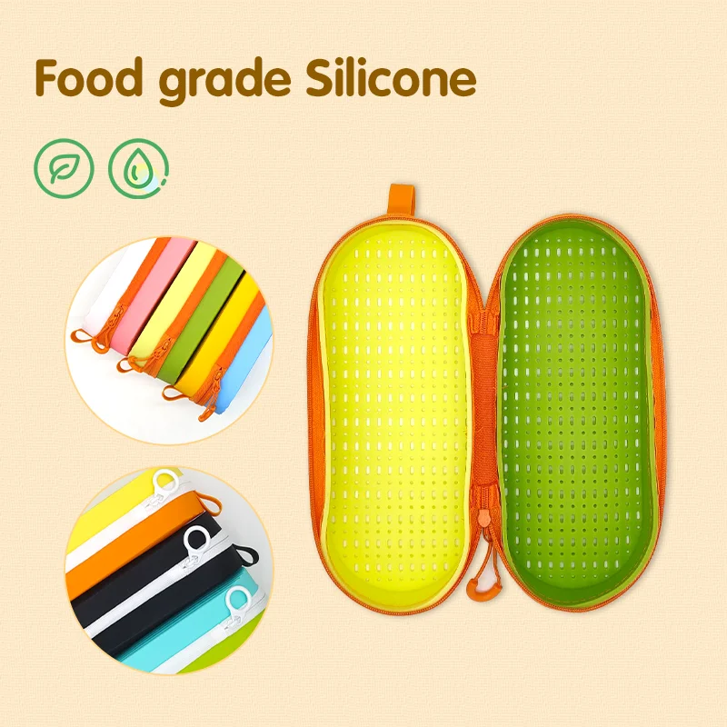 Swim Goggle Case For Swimming Goggles, Silicone Protective Cases with Drain Hole for Goggles Large Capacity