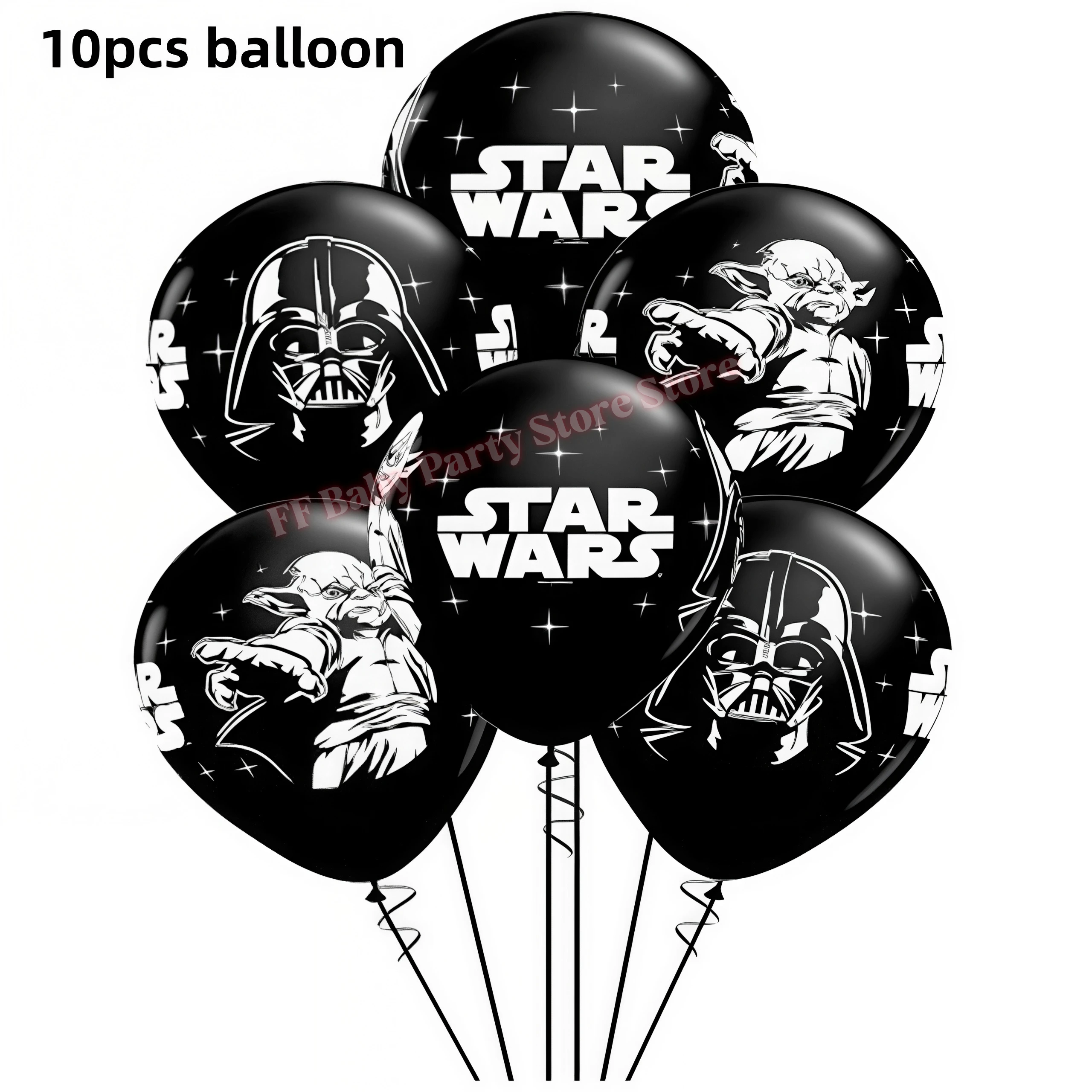 Star Wars Geburtstagsparty-Dekorationen Roboter-Tasse Teller Servietten Ballon Tischdecke für Jungen-Partys Baby-Shower-Zubehör Geschenk – Detail 14