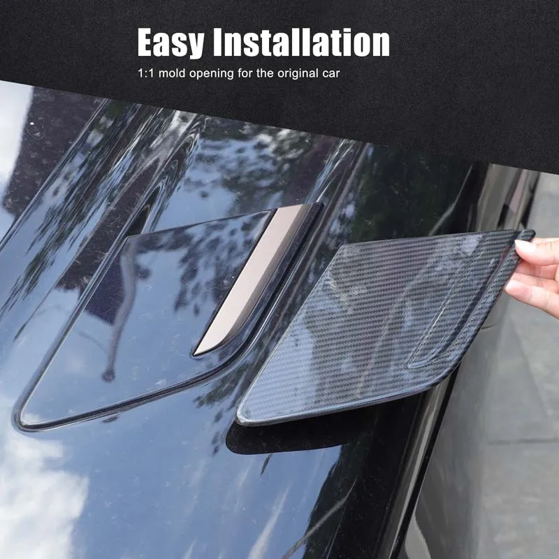 

For Land Rover Range Rover Sport 2023-2025 Real Carbon Fiber Car hood Side Fender Cover Trim Decoration Exterior Accessories