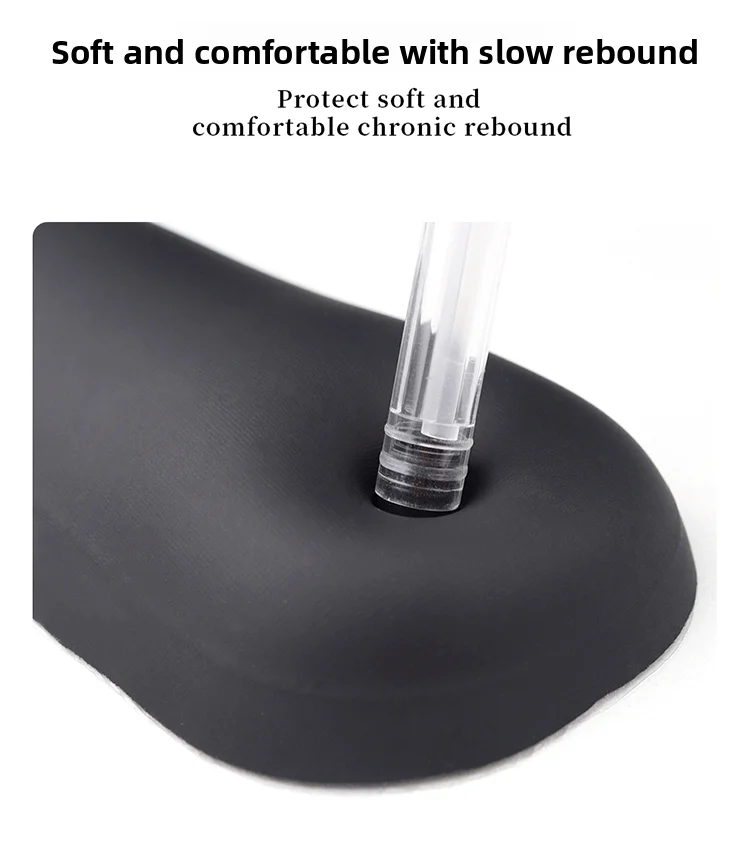Weiche Silikon-Handgelenkauflage Tastaturunterlage Ergonomische Q-Elastische Schreibtischunterlage für Büro und Gaming in 4 Farboptionen – Detail 5