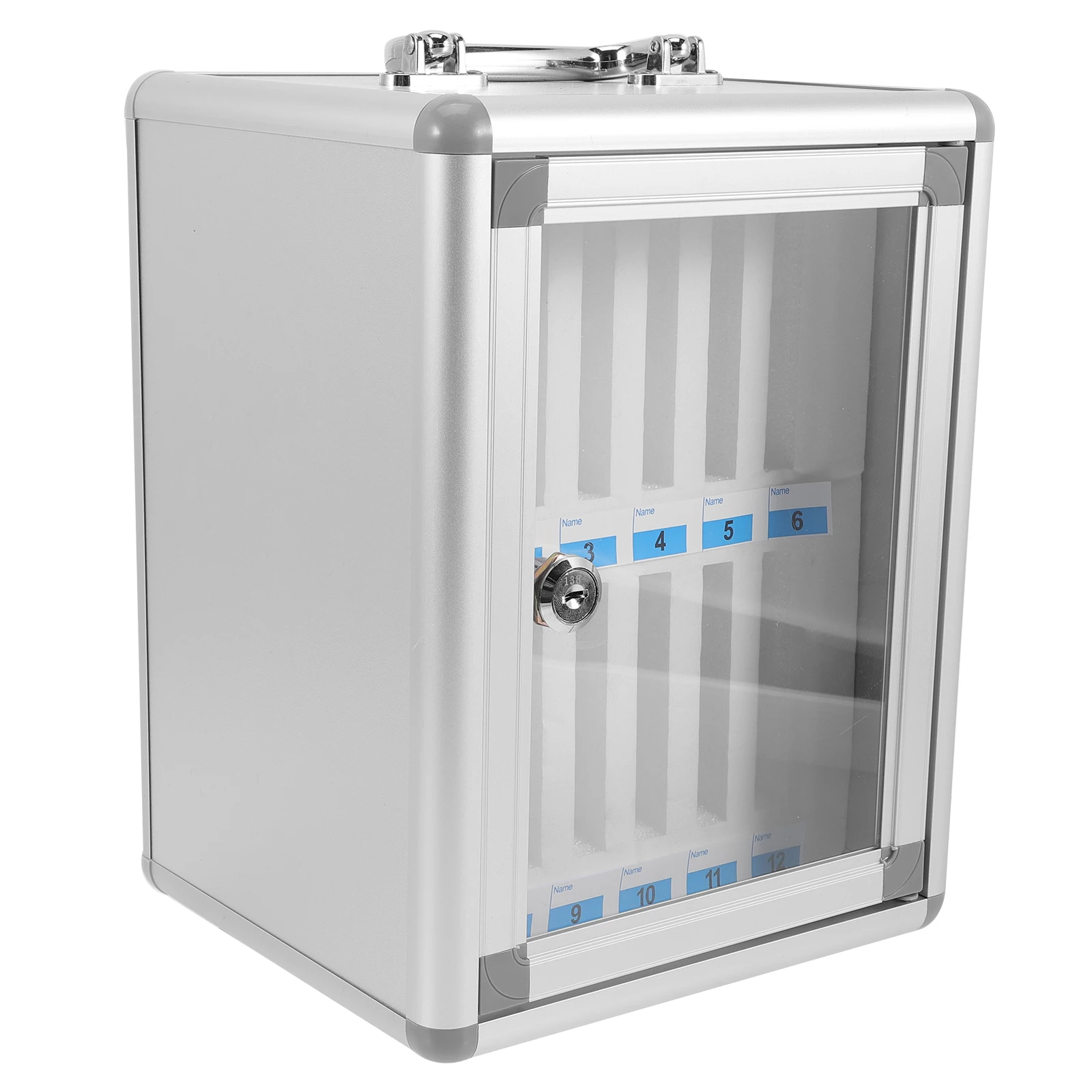 

Aluminum Alloy Phone Storage Boxes Safety Lock Handle Design for Office School Restaurant Wall Mountable Organizer