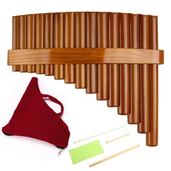 Instrumento Musical tradicional chino, flauta de Pan de bambú, llave en C, alta calidad, instrumento de viento de madera, 15 tubos