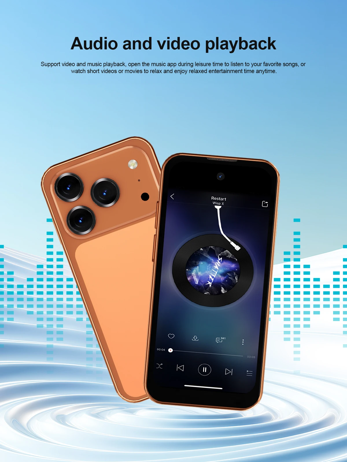 SERVO Mini Smartphone 4G LTE 3.88" Android 12.0 6GB+128GB Dual SIM Face Unlock OTG GPS WiFi Play Store Backup Small Mobile Phone