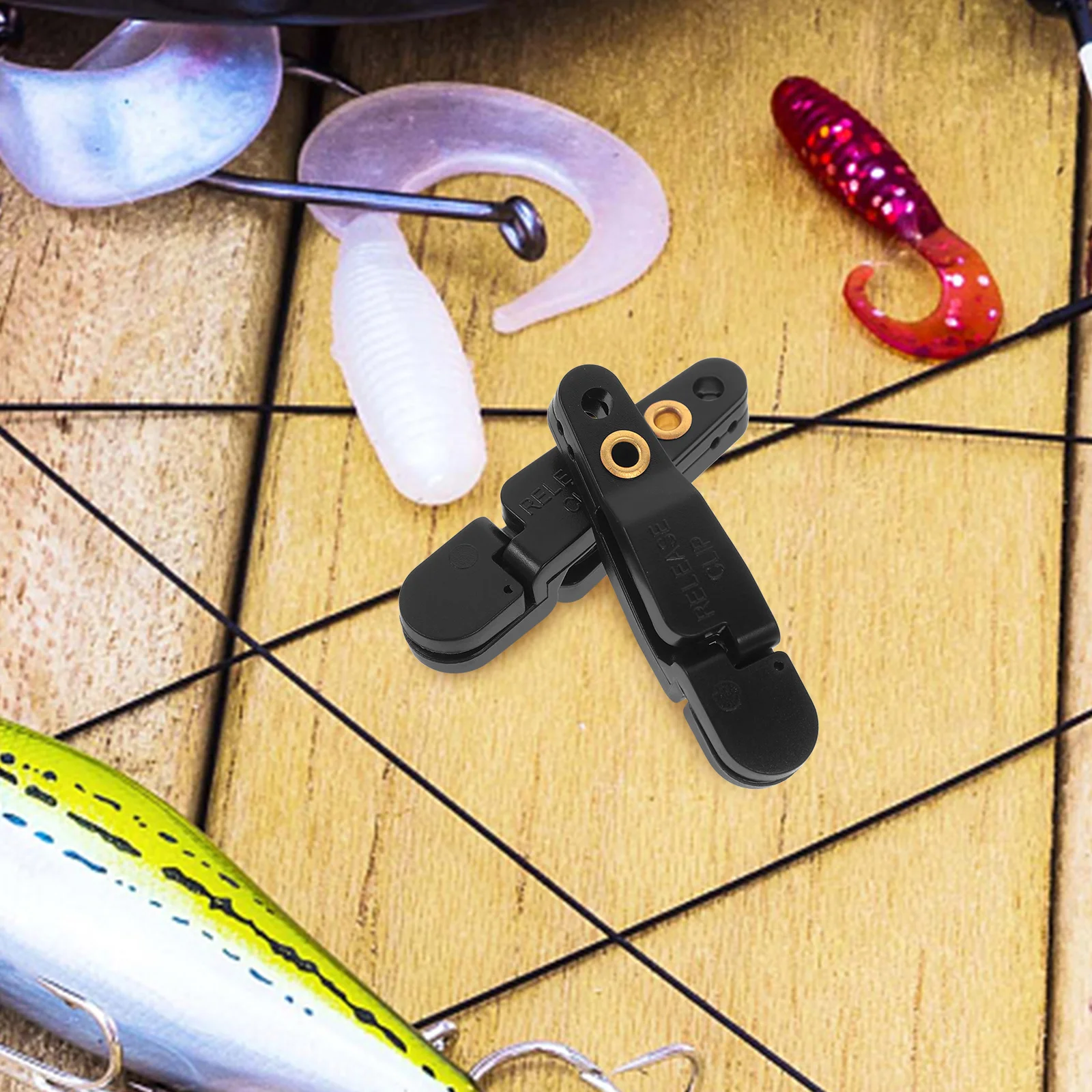 2 قطعة الإصدار التوتر الثقيل المشبك مبطن تصميم أدوات الصيد المفاتيح مرفق المسوي مجلس كليب المسوي مجلس الإصدار كليب