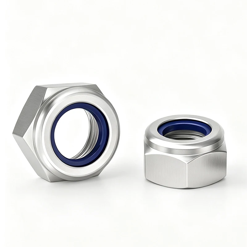 5~10 Stück M3 M4 M5 M6 M8 M10 Nylon Selbstsichernde Sechskantmuttern DIN985 Material: 6061 # Aluminiumlegierung – Detail 3