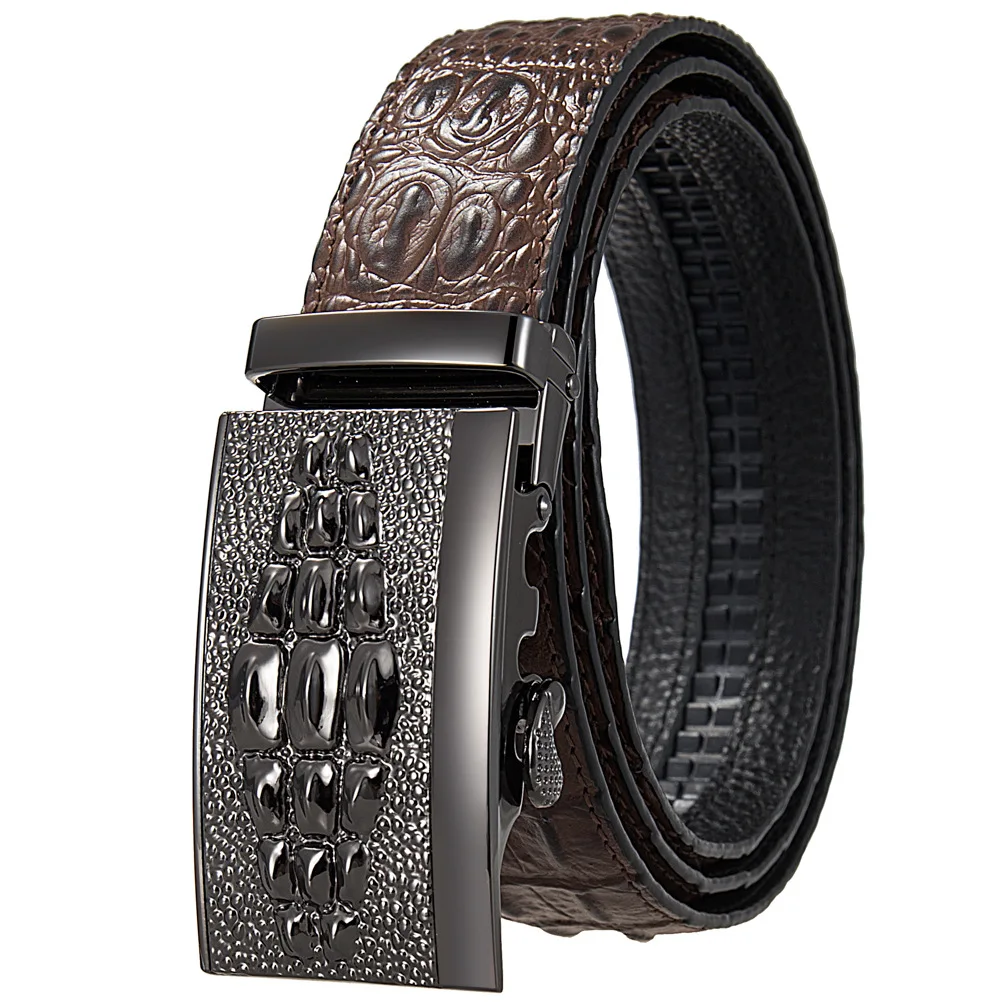 Hot selling Men belt fashion Alloy Automatic buckle belt business affairs casual decoration belt men's belts LY125-0645-8