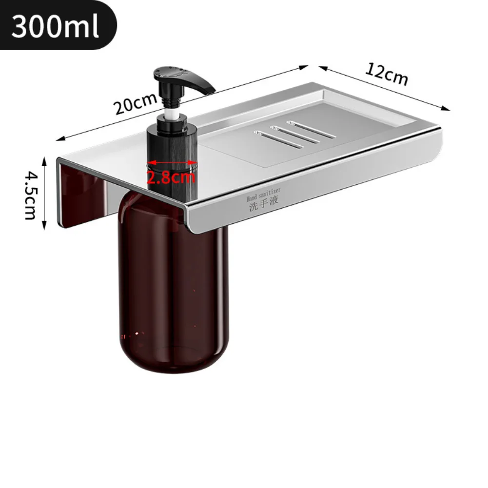 

Soap Dispenser With Rack Stainless Steel Soap Dispenser Bathroom Decor ABS Resin Material Dedicated Customer Support