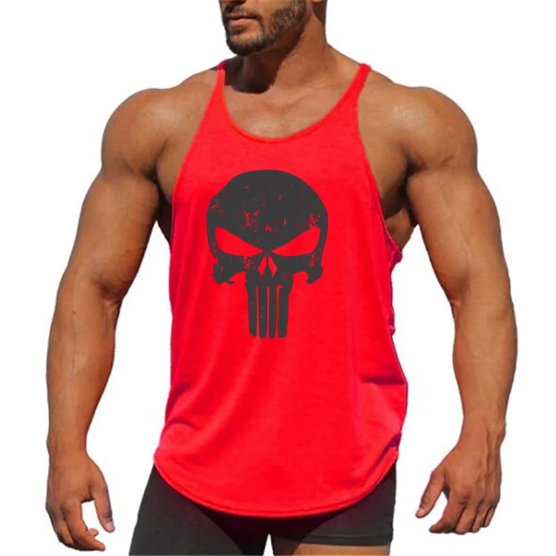 Brand Vest Muscle Mens Bodybuilding Fitness Top Men Gym Tank  Clothing Sleeveless Singlets Fashion Workout Sports Shirt