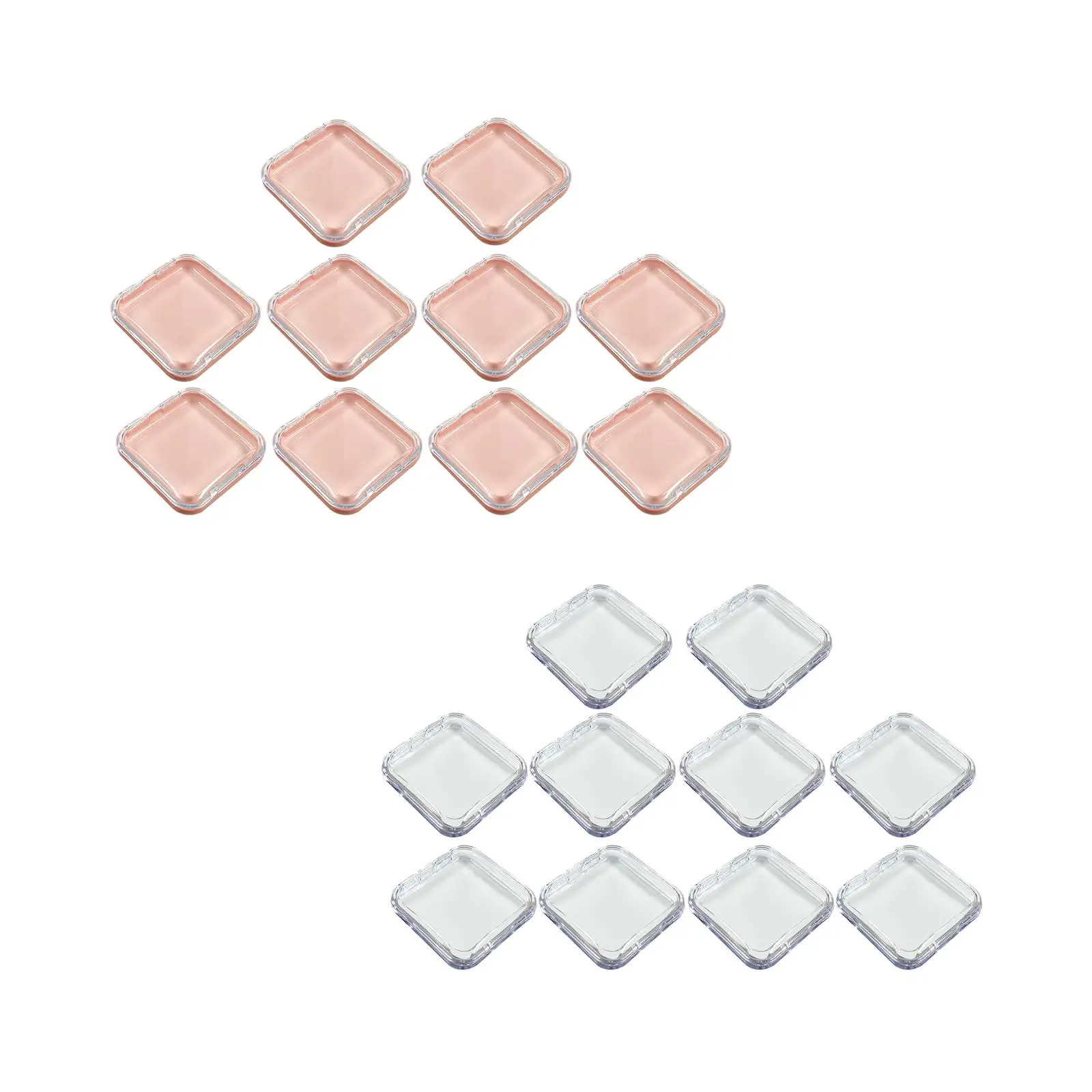 10Pcs Press on Nail Storage Box Artificial Nail Display Case for Nail Salon