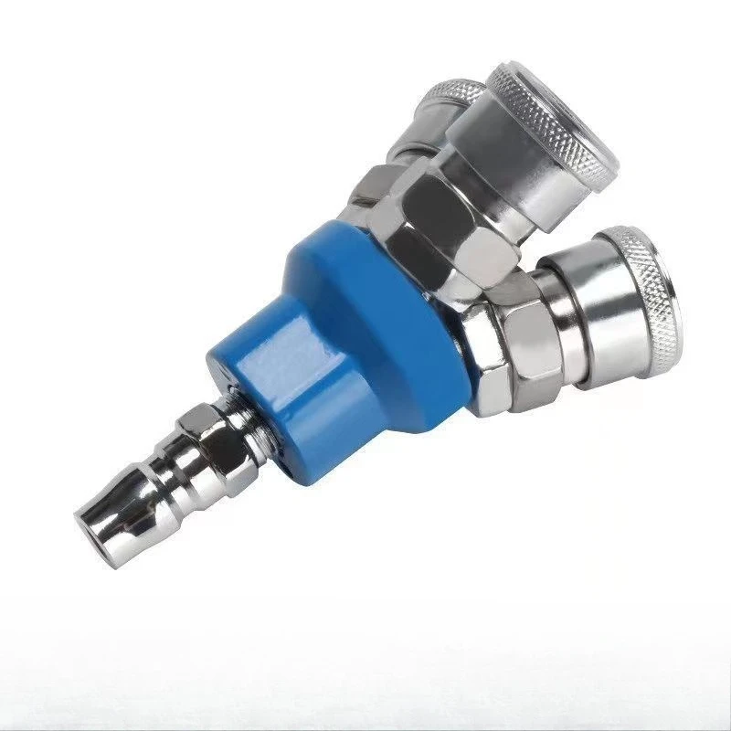 3 Way Air Manifold Quick Connector Air Compressor Multi Hose Coupler High Pressure Pneumatic Fitting