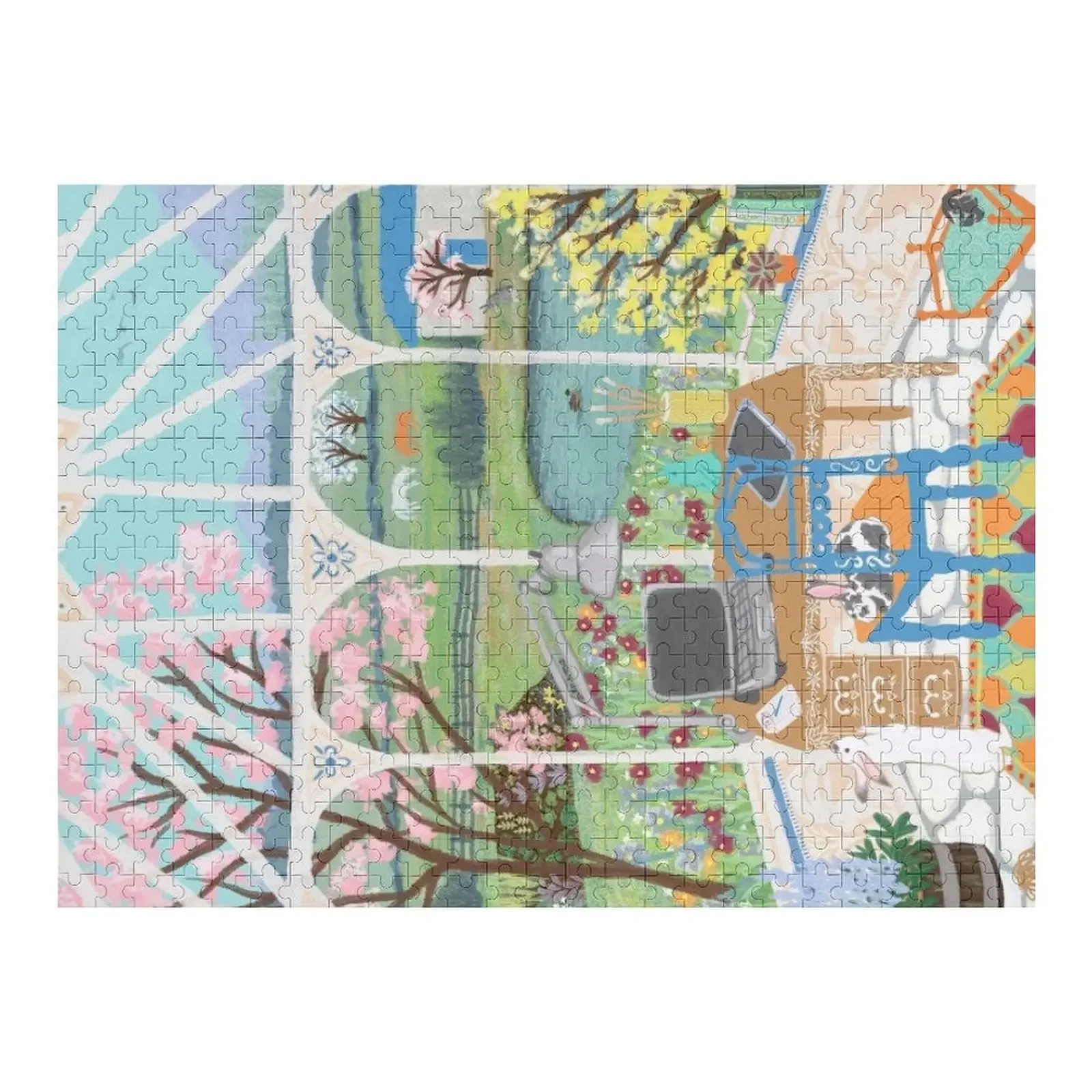 

The Homestead Studio - Art Studio Greenhouse Gardening Life Jigsaw Puzzle For Children Custom With Photo Puzzle