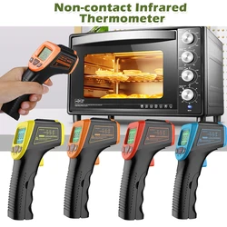 Non-Contact Infrared Thermometer Humidity Ambient Meter Digital Laser Pyrometer Surface Temperature Meter Imager