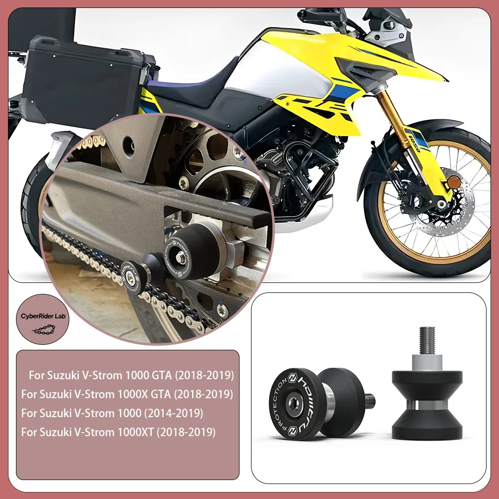 

For Suzuki V-Strom 1000 XT/GTA/X GTA (2014-2019) Paddock Stand Bobbins - Motorcycle Accessories, Spindle Bobbins