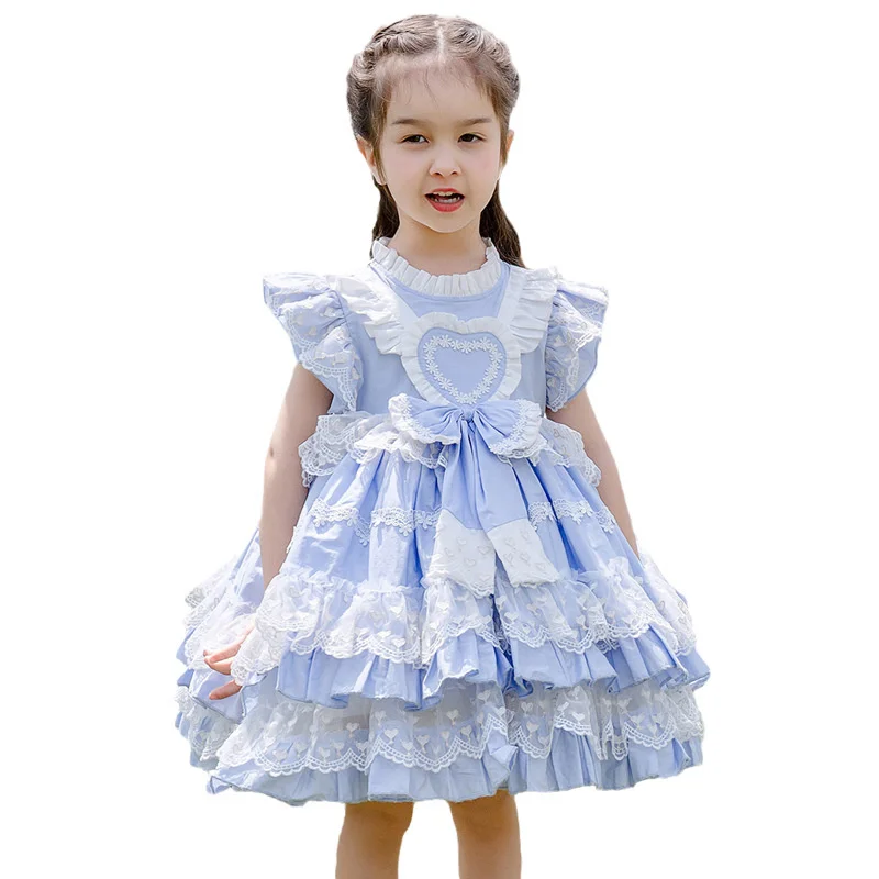 Design 2022 Sommer Neue Lolita Poncho Rock Mädchen Prinzessin Bankett Kleid Weste Kleid