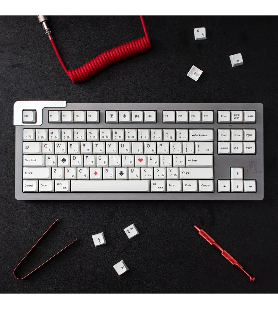Sublimation 126 key for mechanical keyboard 64/87/104 height minimalist white keycap Japanese PBT