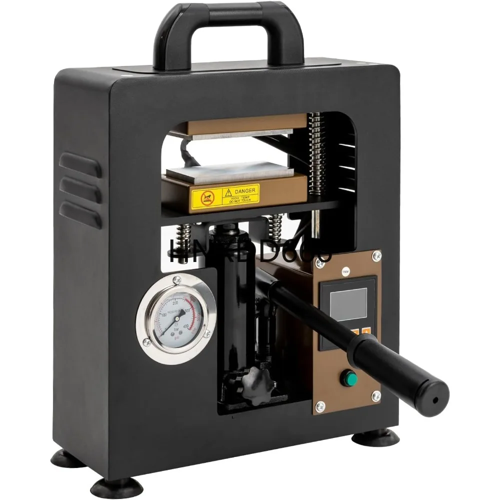 

Hydraulic Heat Press Machine, 10 Ton Portable Manual Heat Press Machine 2.4" x 4.7" Dual Plates Heating Presser for Pressing Oil