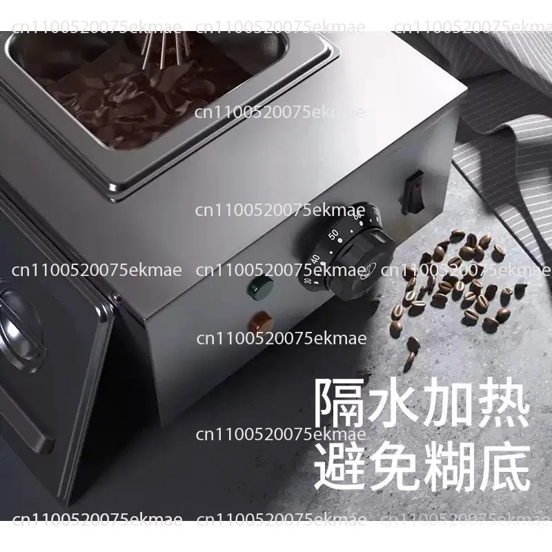 Commercial Chocolate Melting Machine, Double-Tank Electric Chocolate Melter for Baking