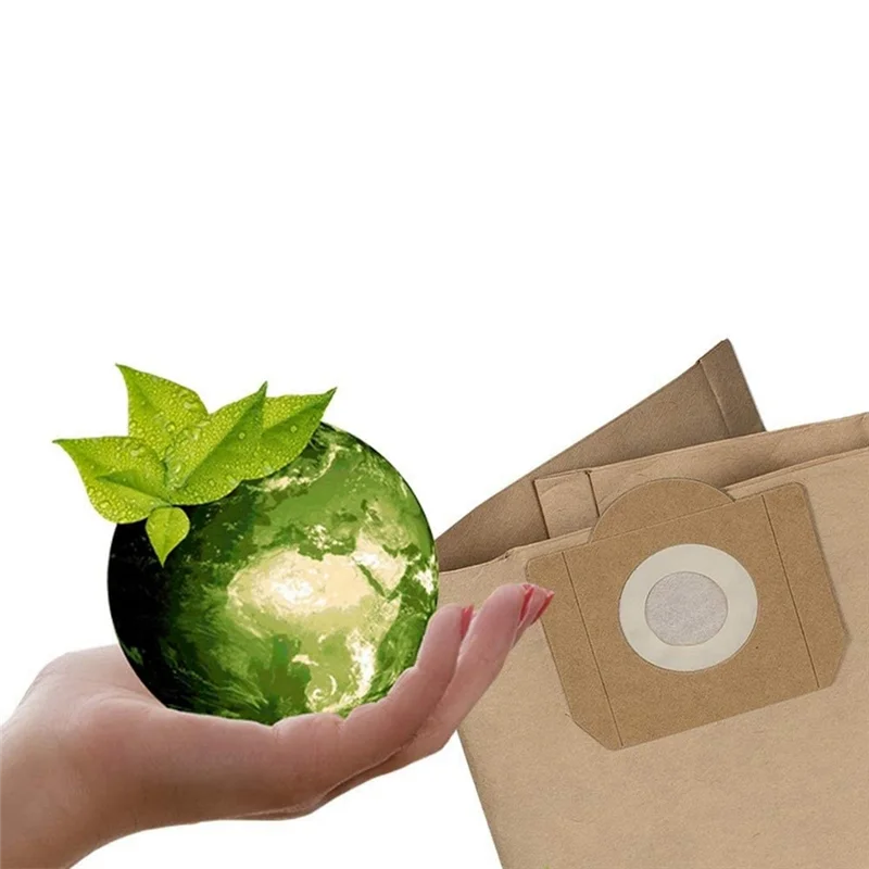 【Home-Appliances】20 Paper Vacuum Cleaner Bags For Karcher 6.904-322.0 MV2 WD2 A2003 A2004 Compatible Vacuum Dust Bags
