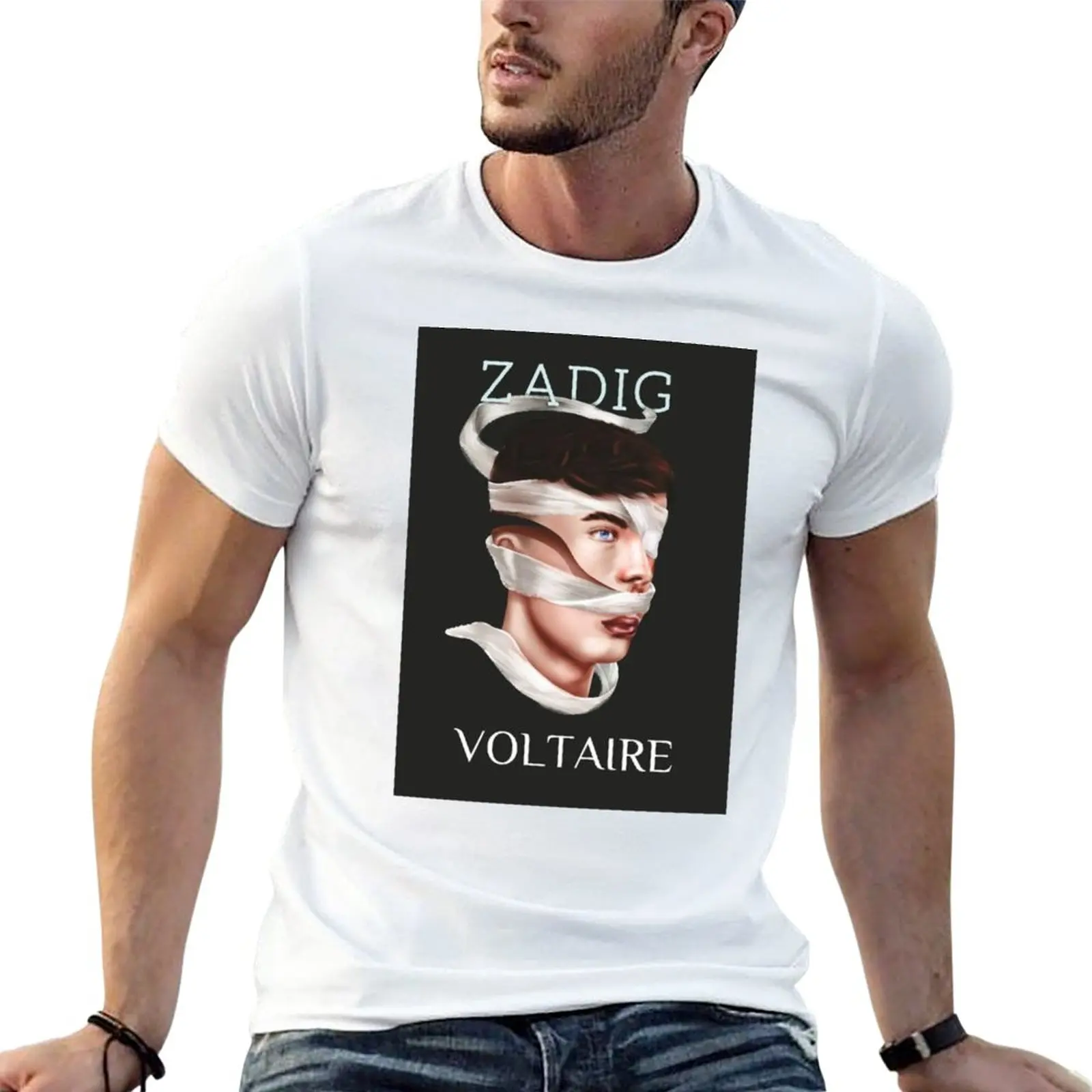 New Voltaire T-Shirt graphics t shirt aesthetic clothes korean fashion Short sleeve tee Men's t-shirts