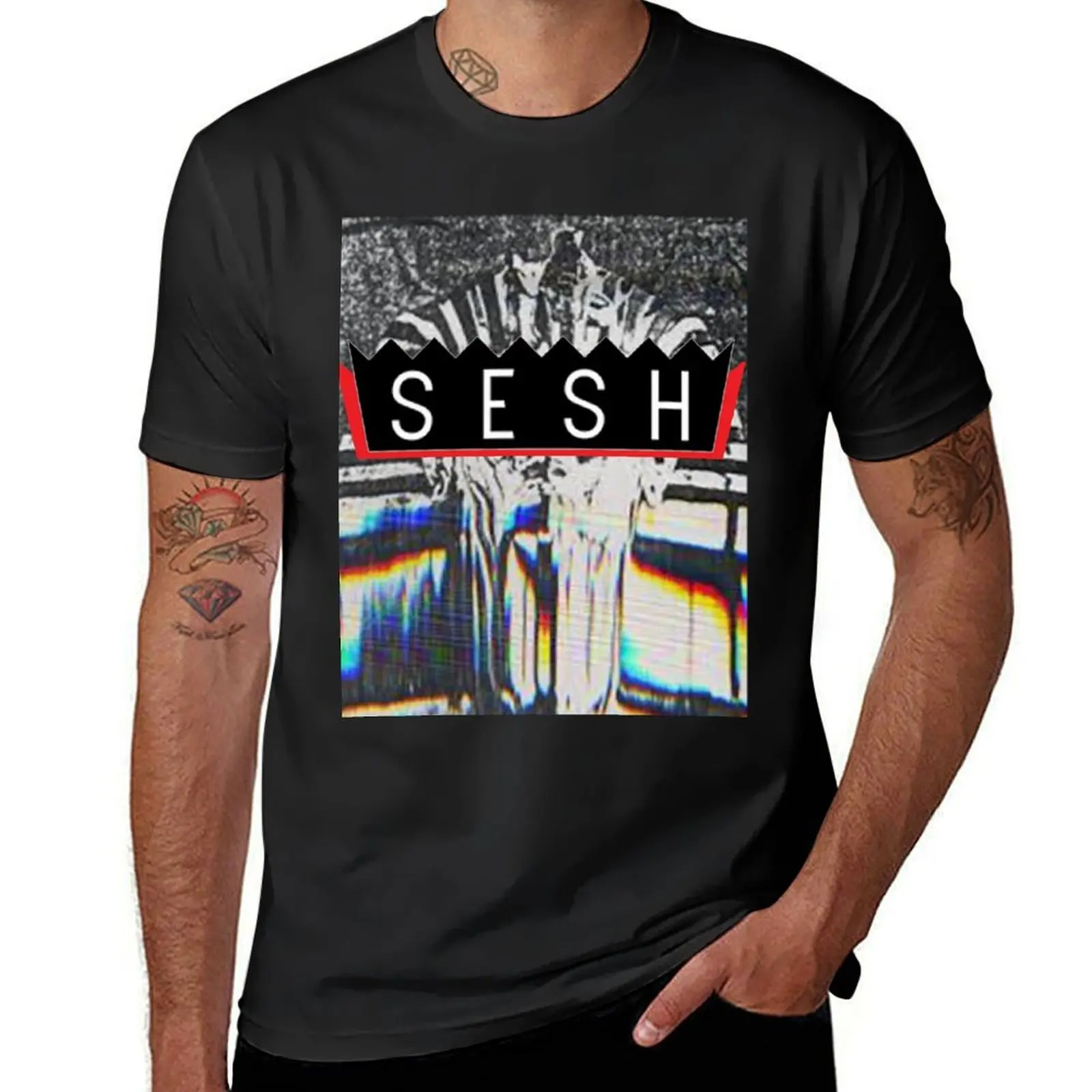 SESHOFFICAL SESH HOLLOW SESH BONES T-Shirt animal prinfor boys tops blanks t shirts for men cotton