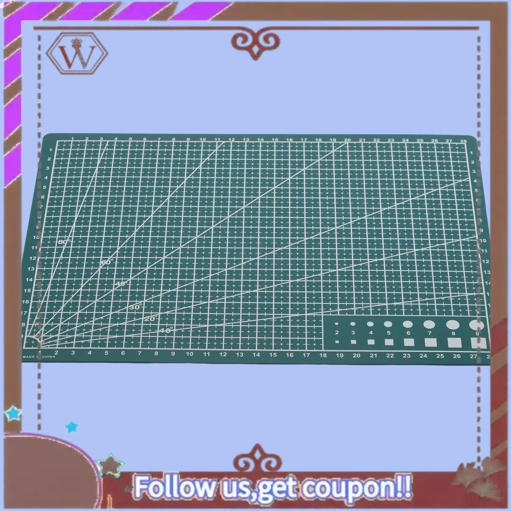 ABBG-3Pcs A4 قطع حصيرة وسادة خليط قطع الوسادة أدوات خليط لتقوم بها بنفسك أداة قطع المجلس على الوجهين الذاتي شفاء قطع الوسادة