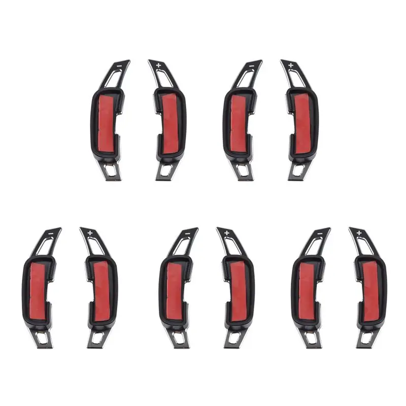 10Pcs Paddles Extension Steering Wheel Direct Shift Paddle Extension DSG Aluminum Alloy For Mazda CX-5 Axela (Black)