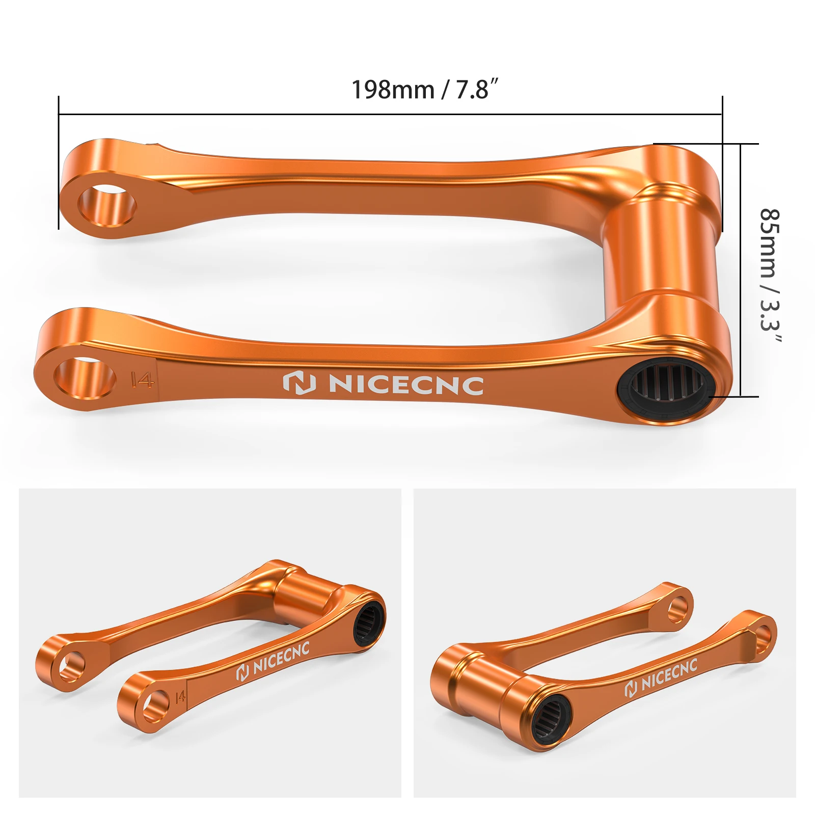 NICECNC 1.5″ Lowering Link For KTM SX 125 SX 250 SX-F 450 XC 300 XC 400 XC 500 XCF 350 2023 2024 Husqvarna TE 300 GasGas EC 300