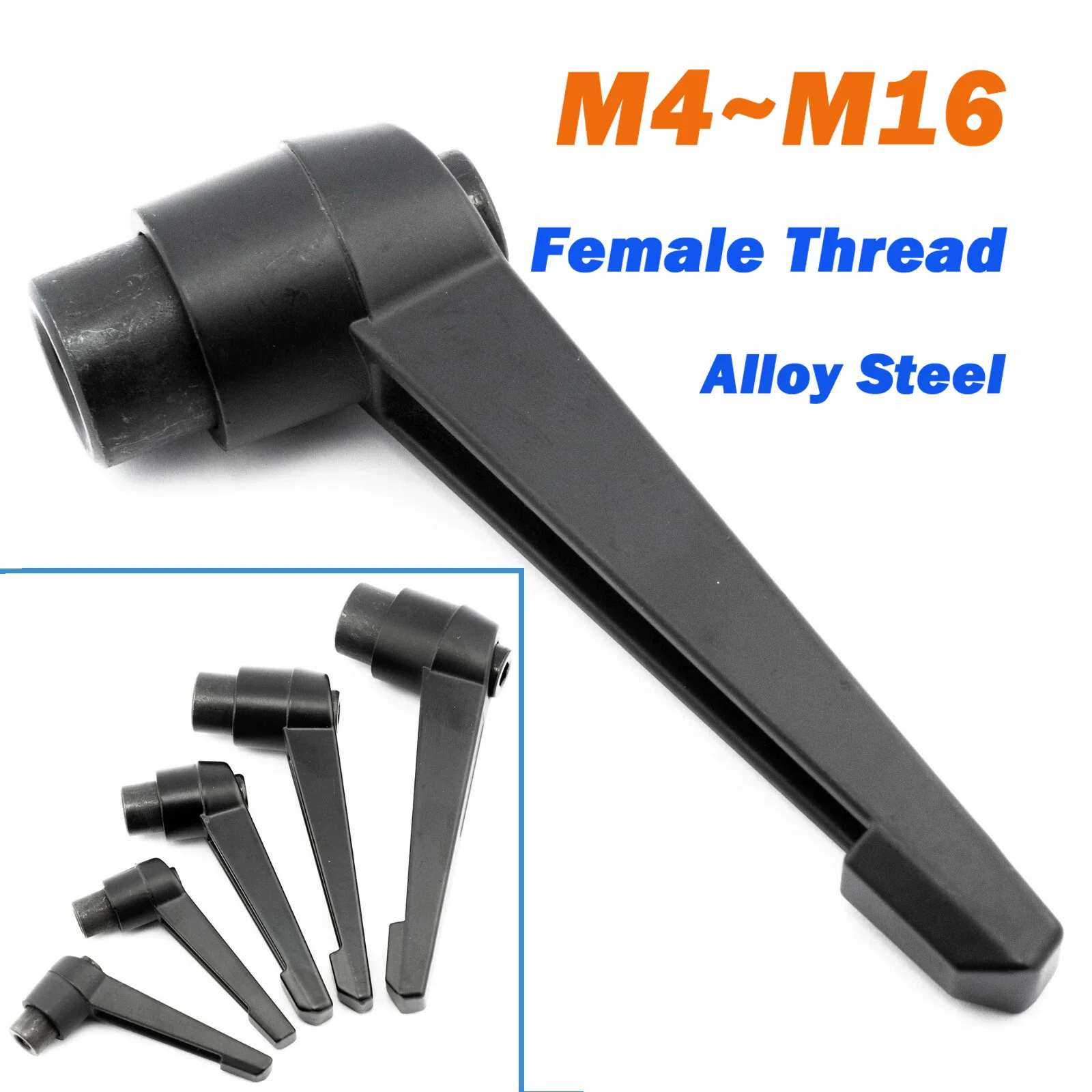 Clamping Lever M4 M5 M6 M8 M10 M12 M14 M16 Alloy Machinery Adjustable Handle Locking Internal Female Thread Knob