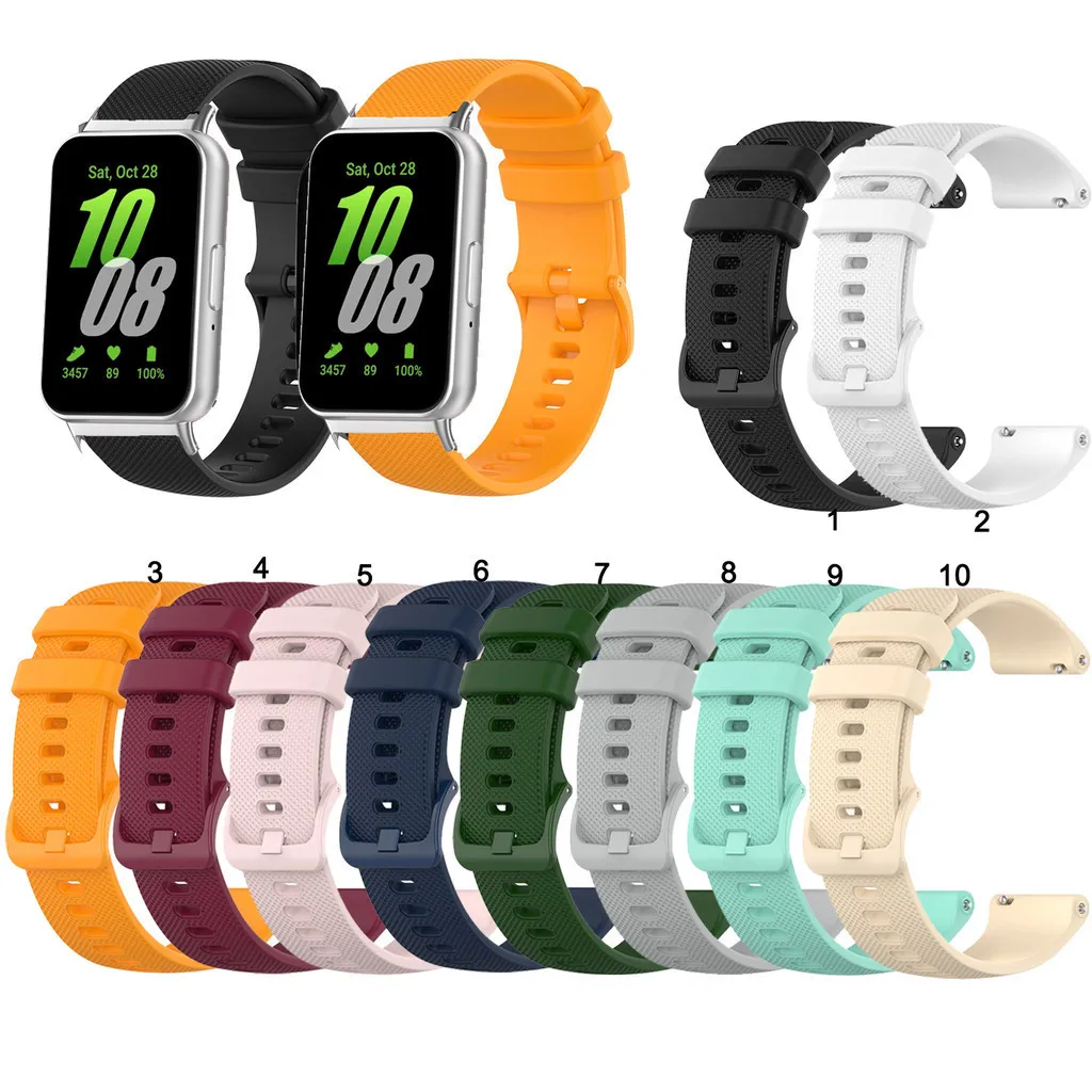 

Soft Silicone Strap Candy Color Scheme for Samsung Galaxy Fit3 Fit 3 SM-R390 Watch Band