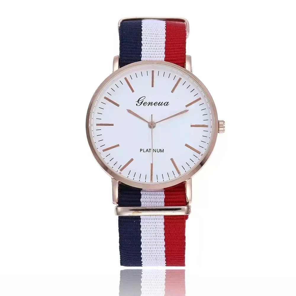 Fashion casual high quality ladies Chinese style Nylon watchband ultra thin watch Student decorative clock retro classic