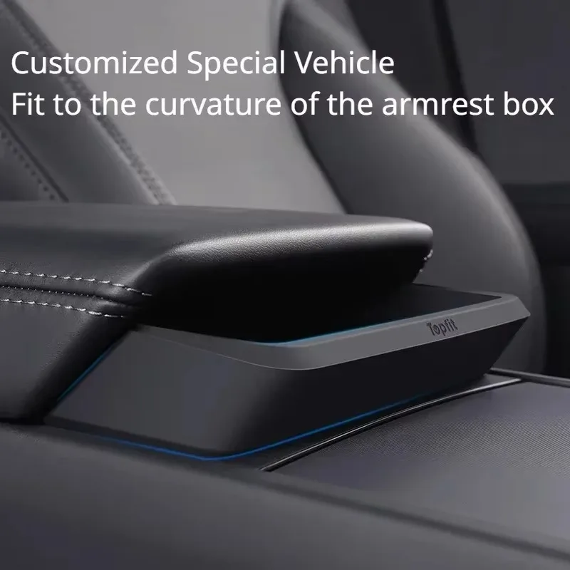 

Sunglasses Storage Case for Tesla Model Y LAUNCH/Juniper/Model 3+ Highland 2025 Central Control Glasses Pocket Car Armrest Box