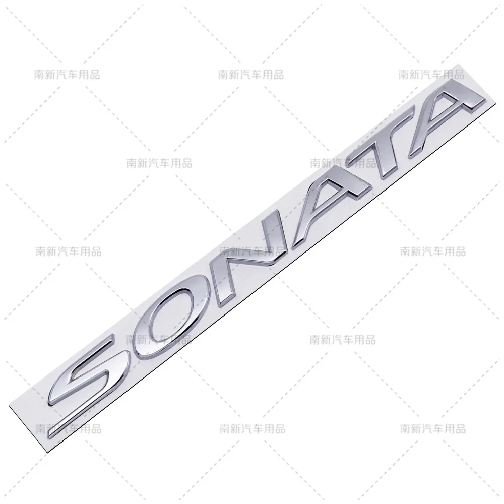 3D Metal Letter Car Emblem Badge Sticker Fit Hyundai Santa Fe Sonata Tucson Rear Trunk Side Fender SUV Sedan Car Styling Decal
