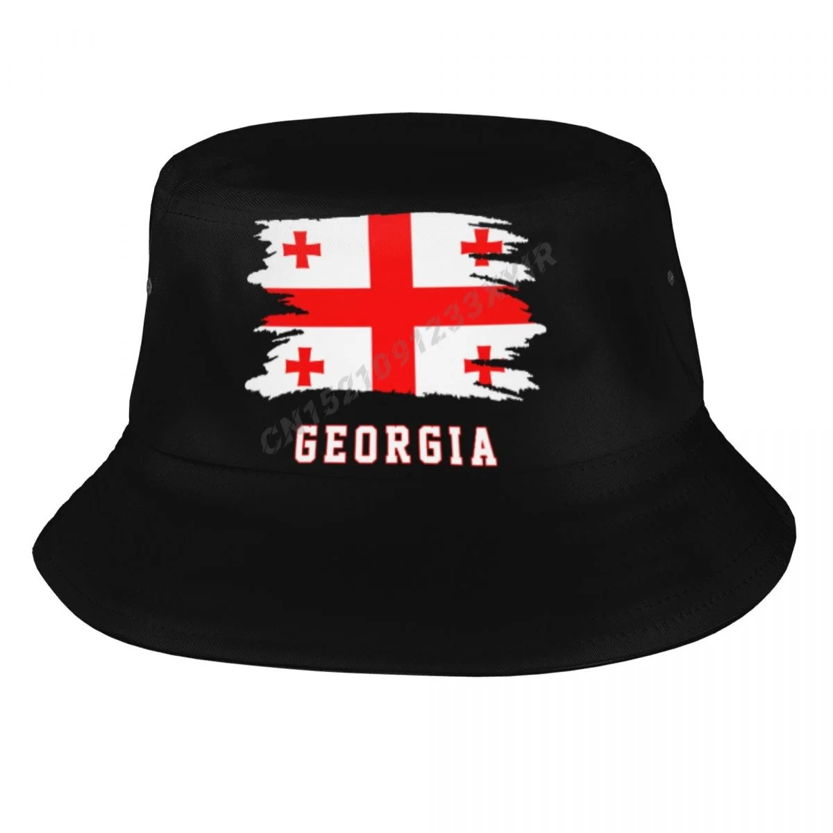 Bucket Hats Georgia Flag Cool Georgian Fans Sun Shade Cool Outdoor Summer Fisherman Caps Fishing Hat