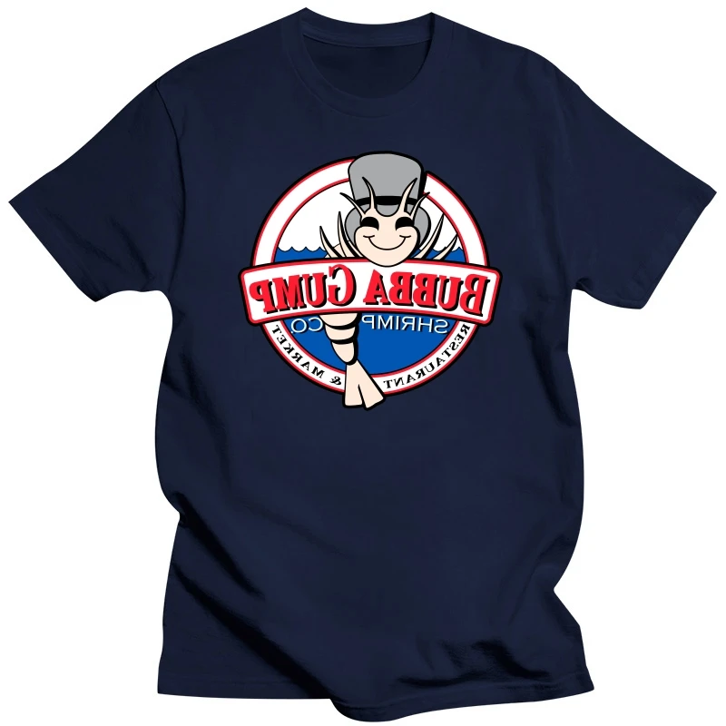 Classic Movie Forrest Gump Bubba Gump Shrimp T Shirt 100% Healthy Cotton Tee Shirt