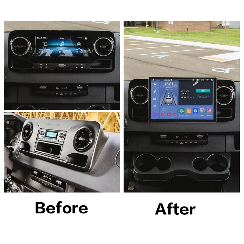 13.3 Inch 2K HD Screen Car Radio For Benz Sprinter 2018~2022 Android GPS Navigation Multimedia Stereo Receiver Carplay Head Unit