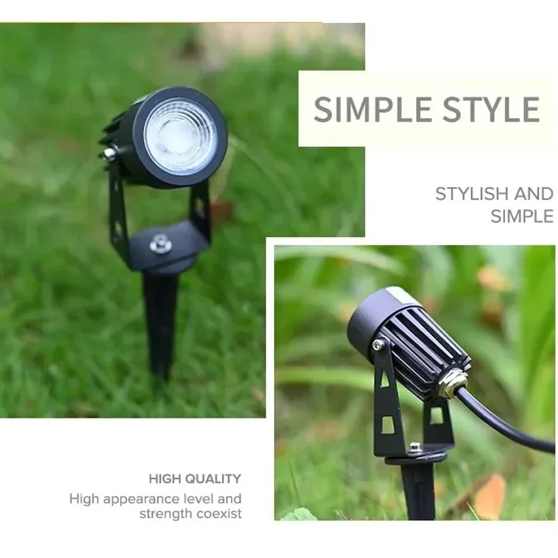 12Volt Low Voltage Outdoor Garden Lighting 3w 5w IP65 Waterproof Spike Light for Garden Decorative Lighting Products 220v