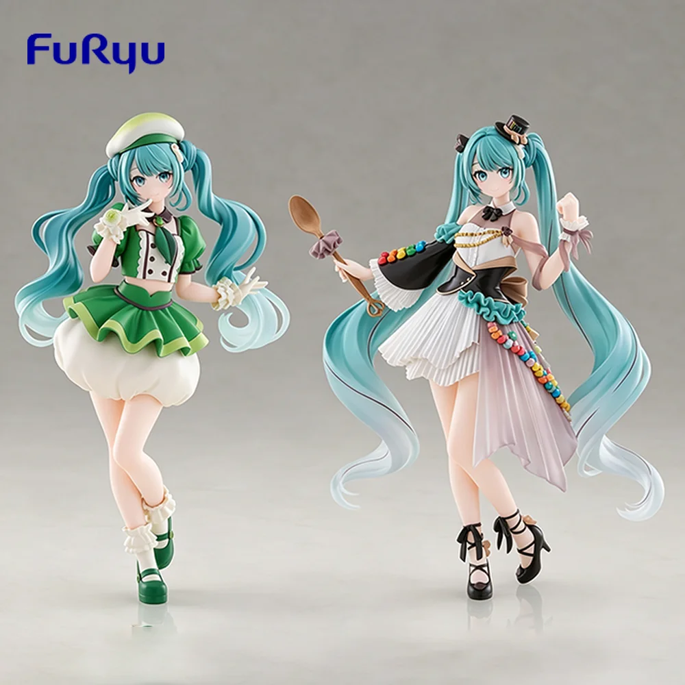Original Genuine FuRyu Hatsune Miku x Tirol Chocolate Anime Figure A Prize B Prize Action Cllectible Model  Birthday Gift