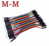 40pcs/lot 10cm 2.54mm 1pin Male to Male jumper wire Dupont cable