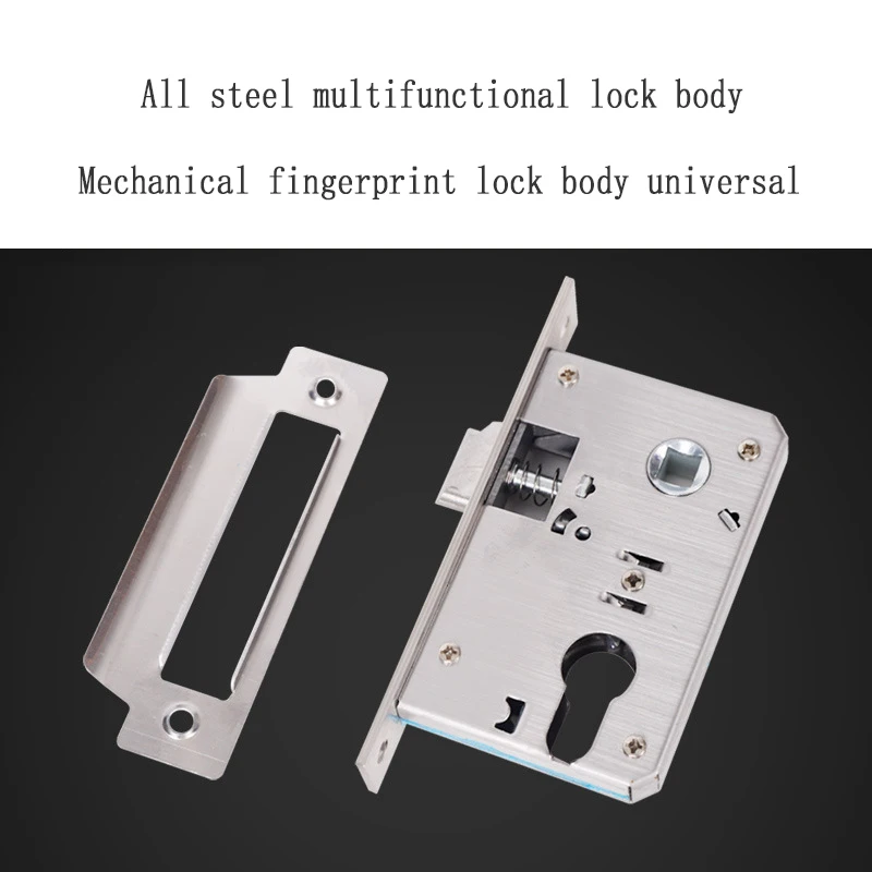 Wooden Door All Steel Small 50 Large 50 Multifunctional Lock Body Indoor Household Universal Mechanical Fingerprint Lock Body