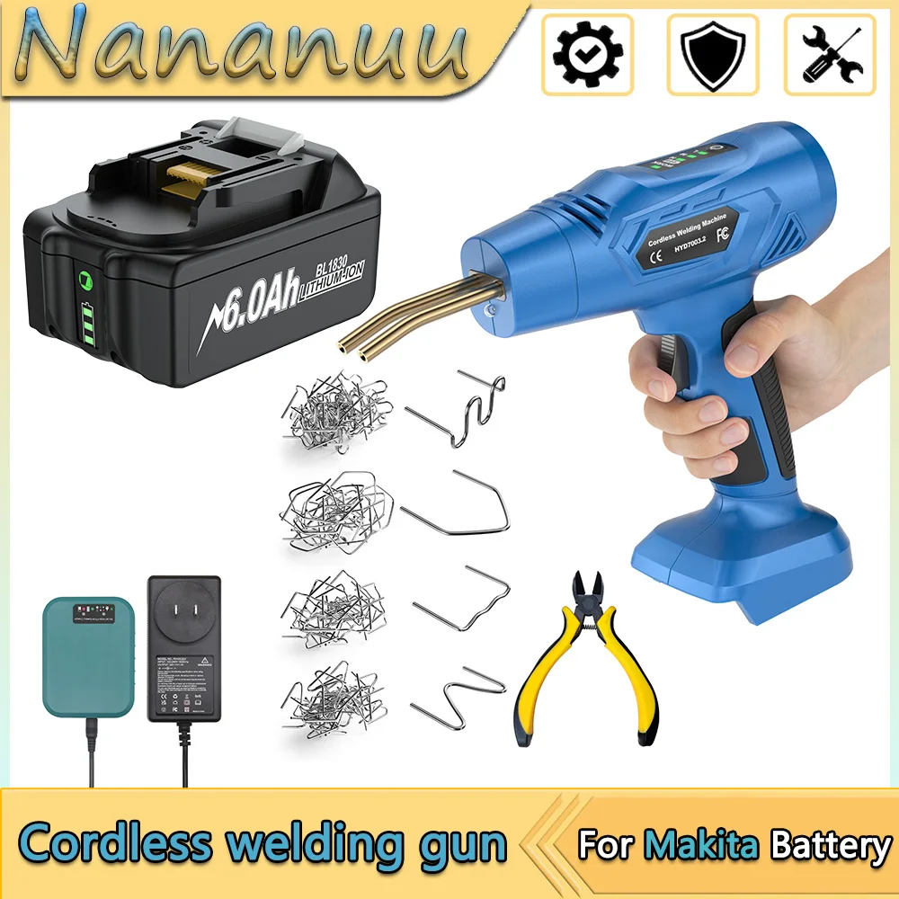 

Nananuu Cordless Plastic Welder Plastic Weld Kit For Makita BL1830 18V Battery For Plastic Repair Car Bumper Repair Tool