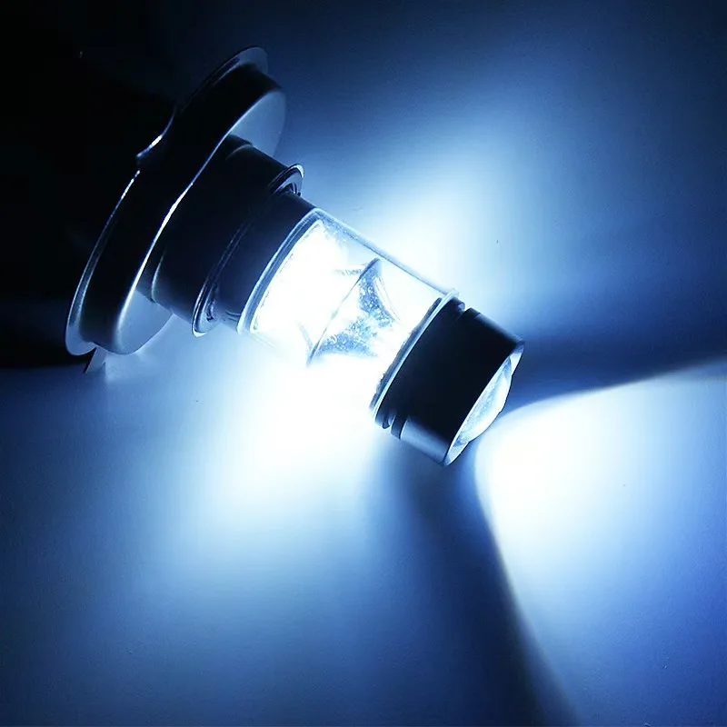 مشرق 100 واط H4 LED المصباح لمبة 1000lm الأبيض الجليد الأزرق سيارة الضباب مصباح كشافات مصابيح القيادة الصغيرة 12 فولت السيارات الضباب المصباح الكهربي