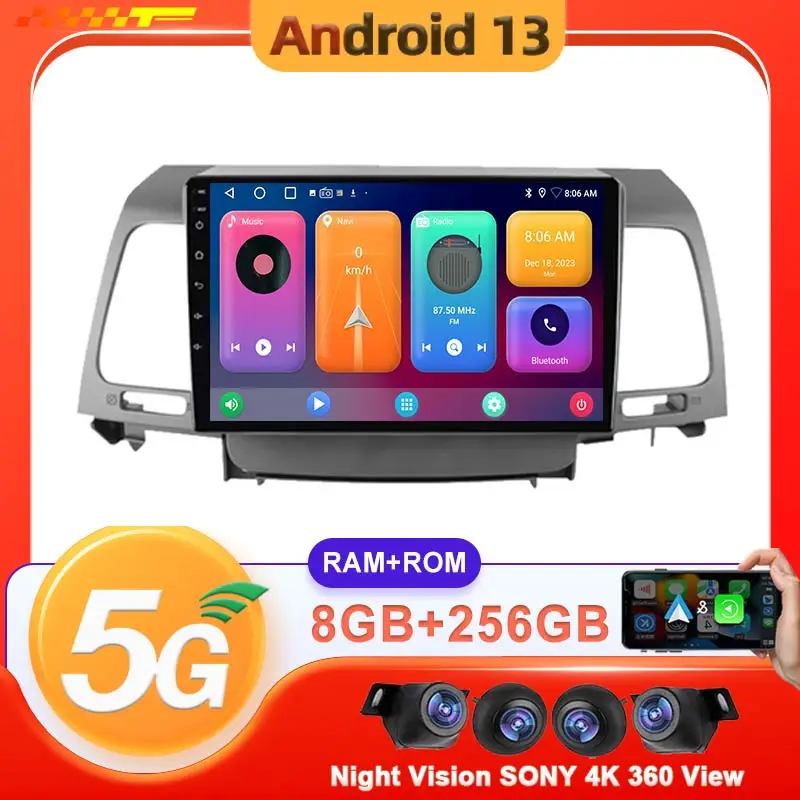 

Wireless Carplay Car Android 13 For KIA Opirus 2007 - 2008 Auto Multimedia Player GPS Navigation No 2din DVD High-performance