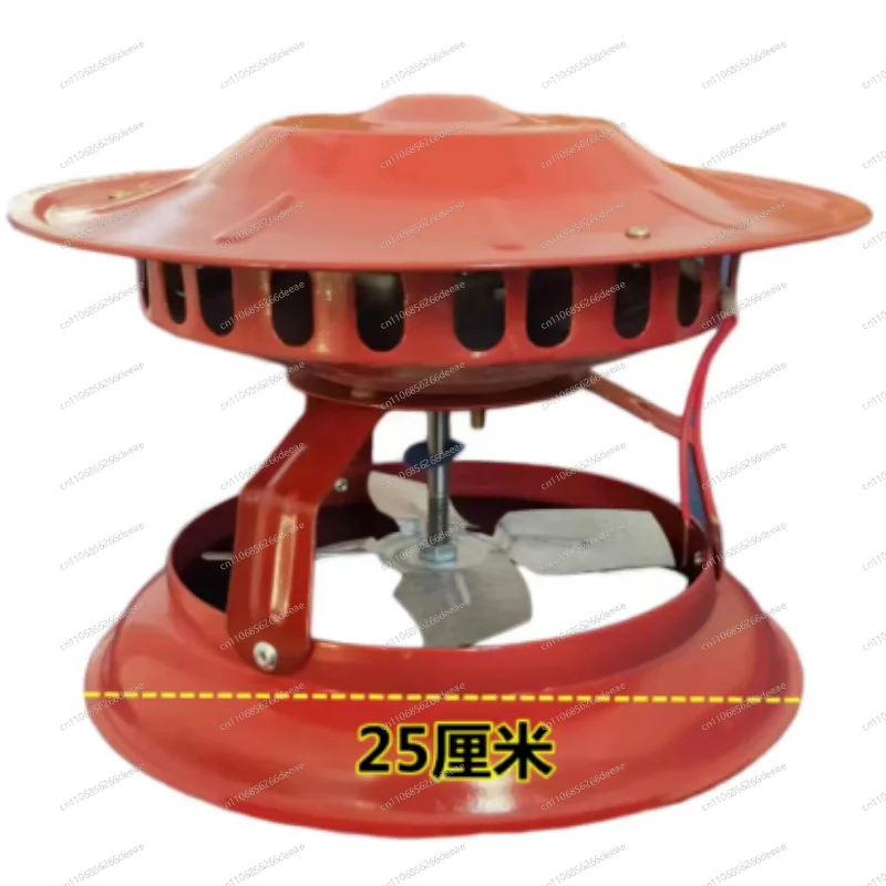 Rainproof Chimney Smoke Exhaust Fan – Large Cover Induced Draft Ventilator for Stove & Kang Heating