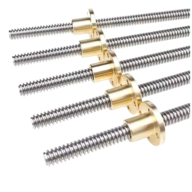 

T10 Lead Screw 304 stainless steel T10 screw length 100-1000mm lead 2 4 8 10 trapezoidal spindle screw and nut