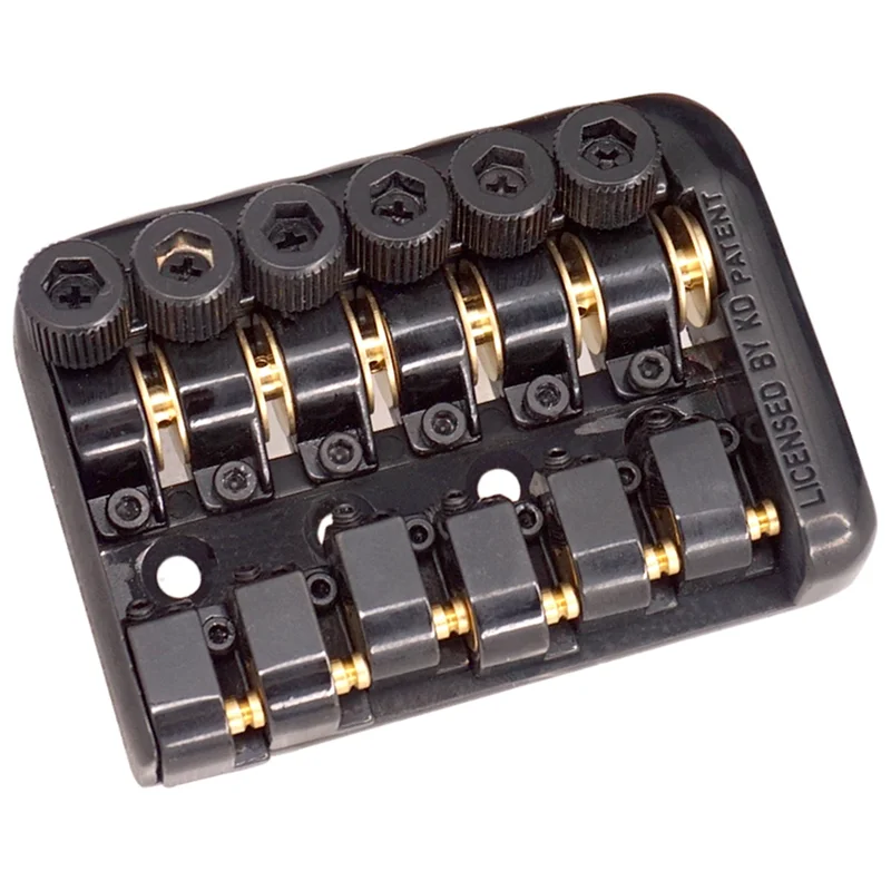 

【Must-Haves】6 String Saddle Headless Electric Guitar Bridge Tailpiece With Worms Involved String Device Guitar Bridge