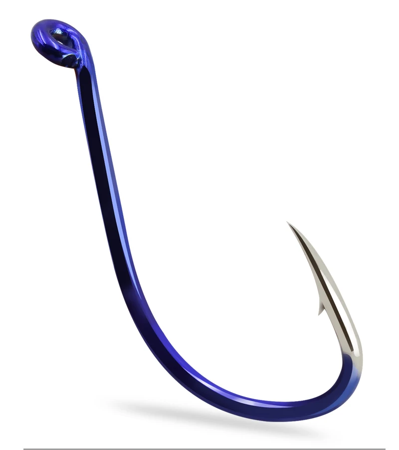 ZYZHE 20~45 Stück Blaue Oktopus-Schnurhaken in 6 Größen, Mehrfarbig, Hochkarbon-Stahl, Super Lock Meeres- und Felsenfischerei-Haken, Oktopus-Haken – Detail 8