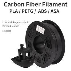 Carbon Fiber Filament,1KG 1.75mm 3D Printing Filament PETG/PLA/ABS/ASA/PC/PA6/PA12 CARBON FIBER with RoHS for Most 3D Printers